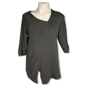 Niche Nilgun Derman Gray Asymmetrical Top